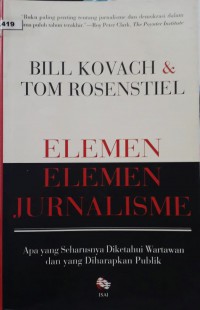 Image of Elemen-elemen Jurnalisme